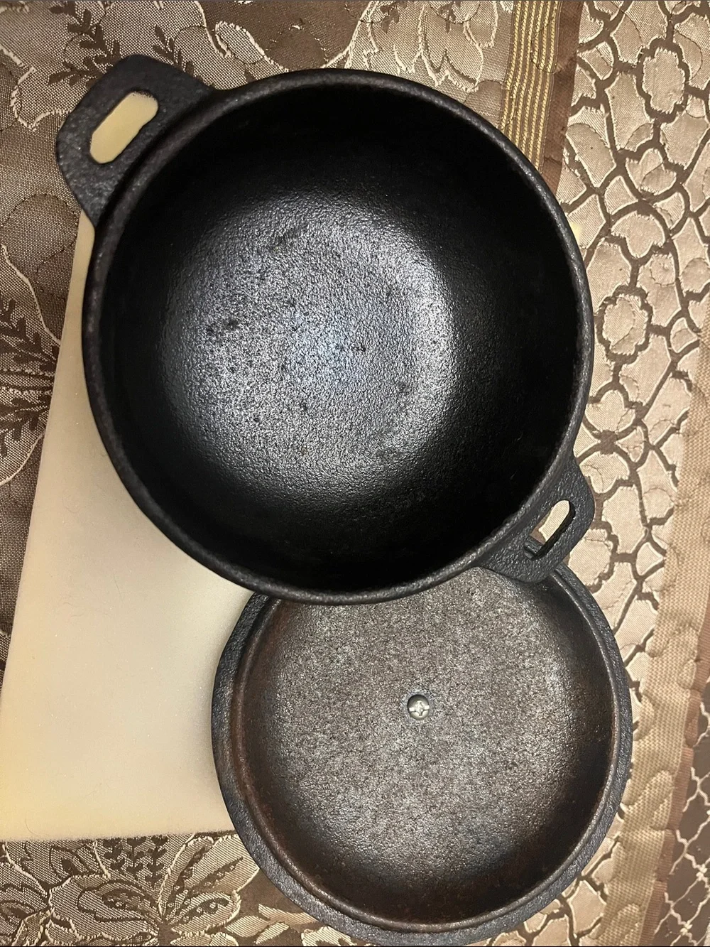 Cast Iron Mini Skillet with Lid - Black
